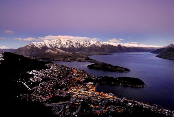 Queenstown at dusk